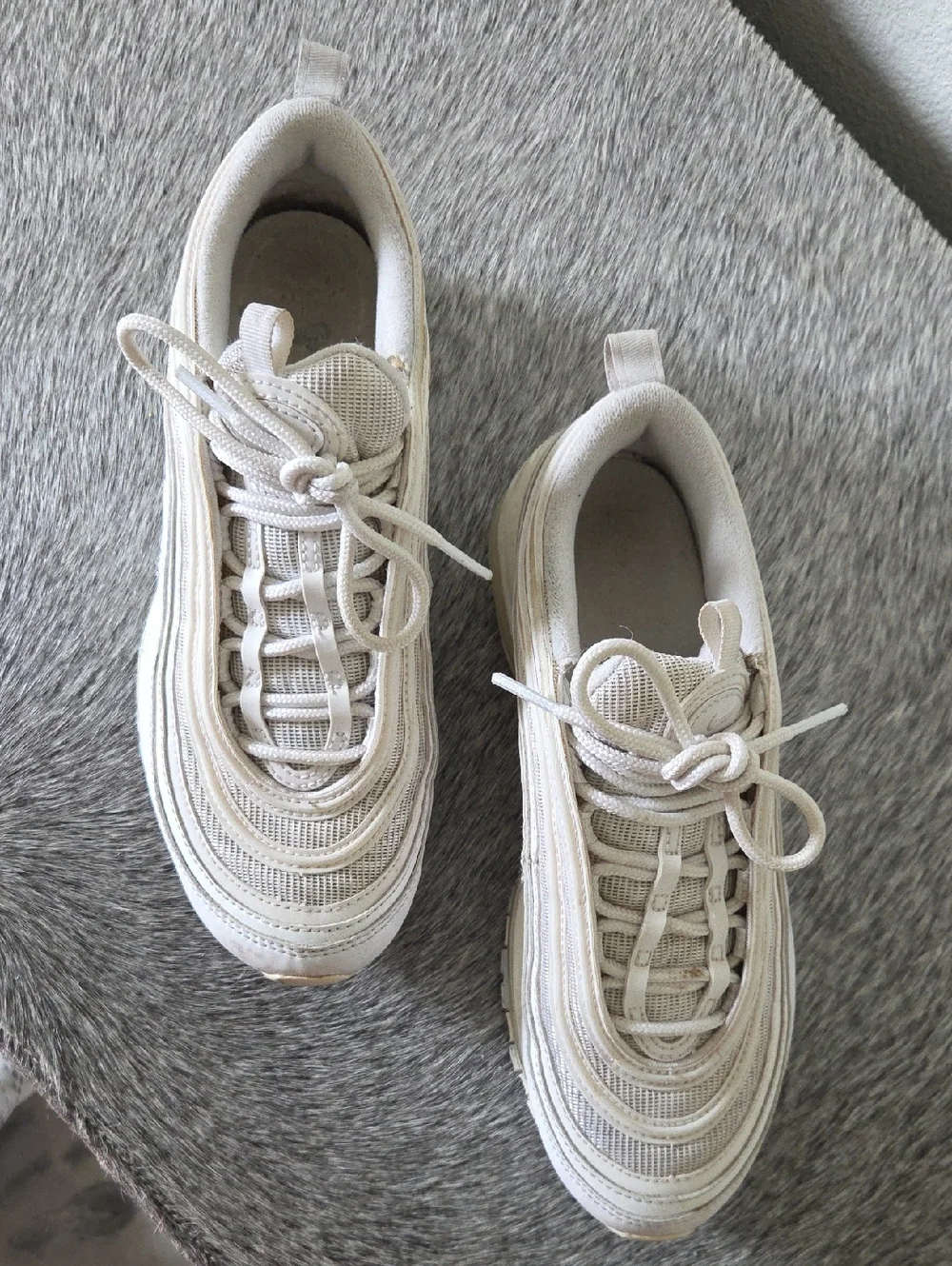 Nike White Air Max 97 Low-Profile Sneakers - Picture 8 of 9